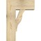 Ekena Millwork Funston Block Rough Sawn Bracket w/ Offset Brace, Douglas Fir, 8"W x 18"D x 26"H BKT0806X18X26FST05RDF - alternate 4